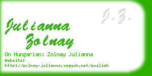 julianna zolnay business card